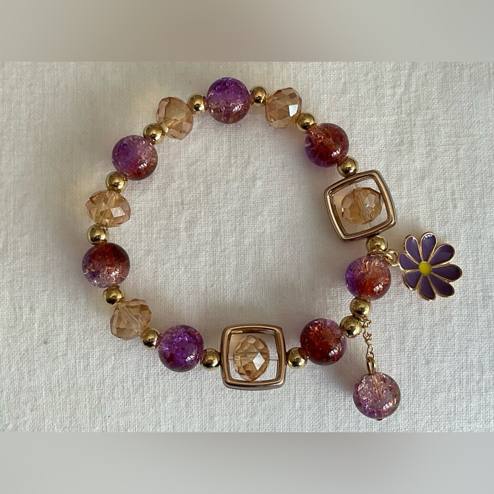 Beaded Bracelet with Charms